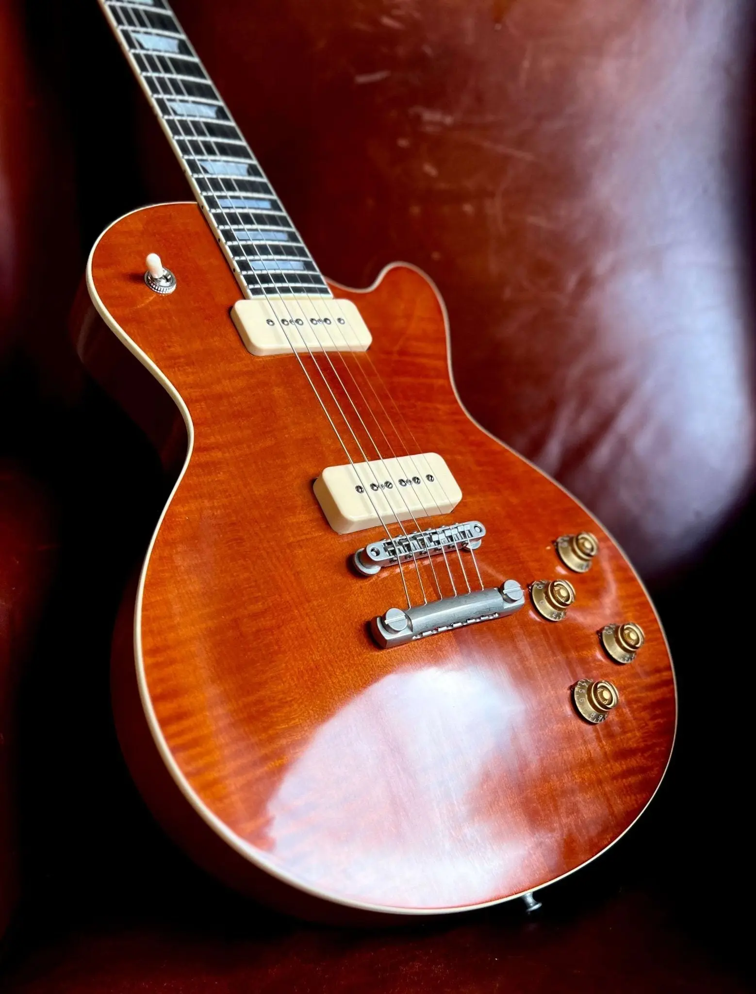 Eastman SB56/TV-AMB Truetone Vintage Amber Finish  (Price inc. Custom Pro Setup Package) - Image 5