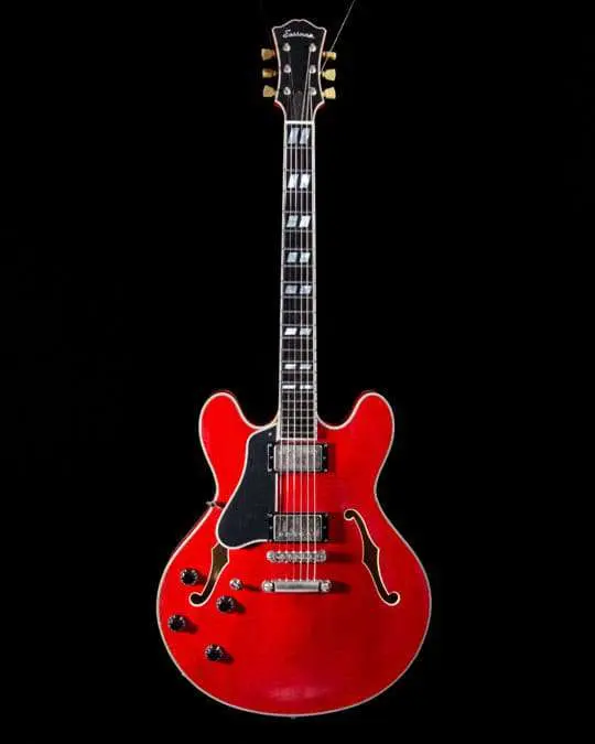Eastman T59L/TV-RD, Semi-Hollow, Red Truetone Vintage Gloss Finish, Seymour Duncan Pickups  (Price inc. Custom Pro Setup Package) - Image 5