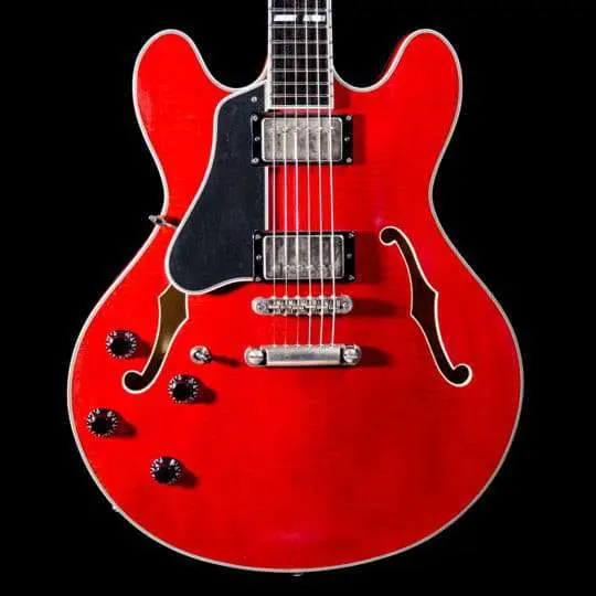Eastman T59L/TV-RD, Semi-Hollow, Red Truetone Vintage Gloss Finish, Seymour Duncan Pickups  (Price inc. Custom Pro Setup Package) - Image 8