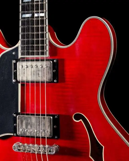 Eastman T59L/TV-RD, Semi-Hollow, Red Truetone Vintage Gloss Finish, Seymour Duncan Pickups  (Price inc. Custom Pro Setup Package) - Image 9