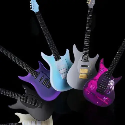 Enya Inspire Electric Smart Guitar in Black - Image 3