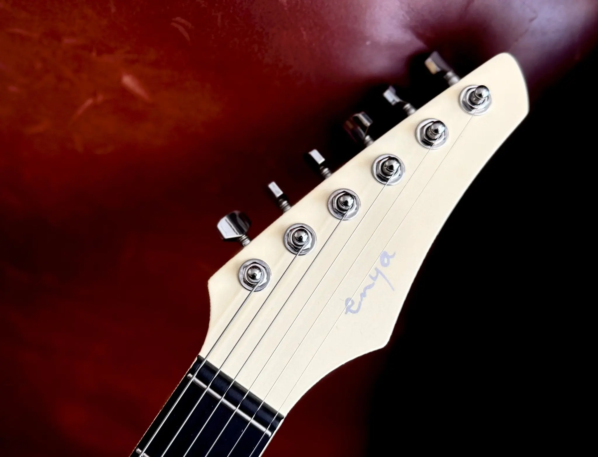 Enya Inspire Electric Smart Guitar in White - Image 11