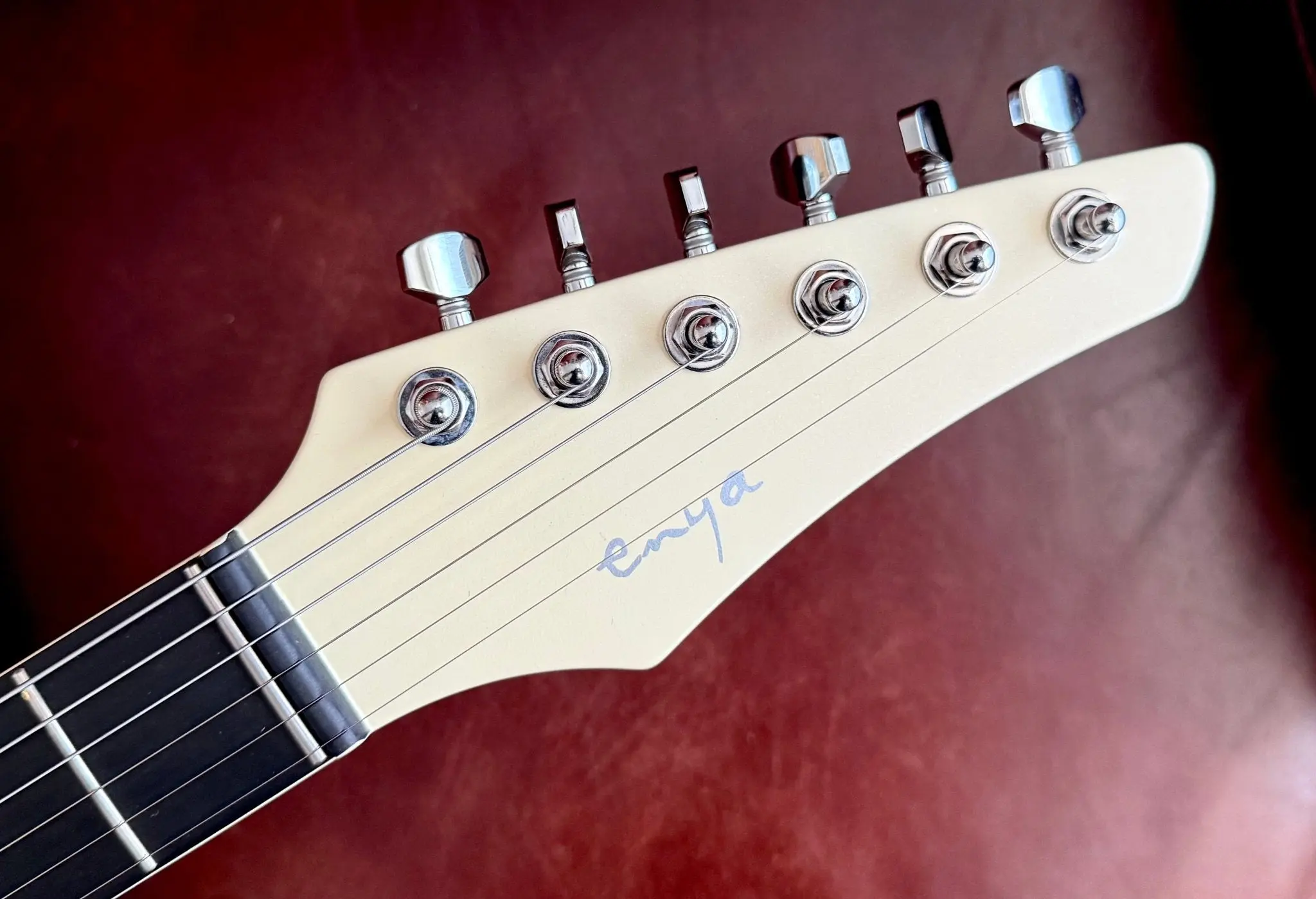 Enya Inspire Electric Smart Guitar in White - Image 21