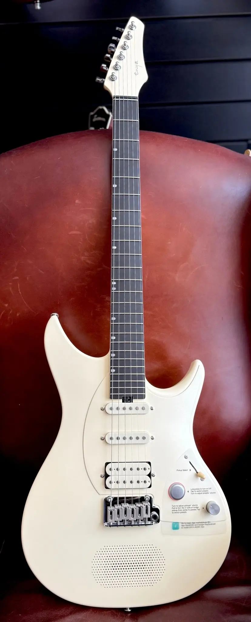 Enya Inspire Electric Smart Guitar in White - Image 27