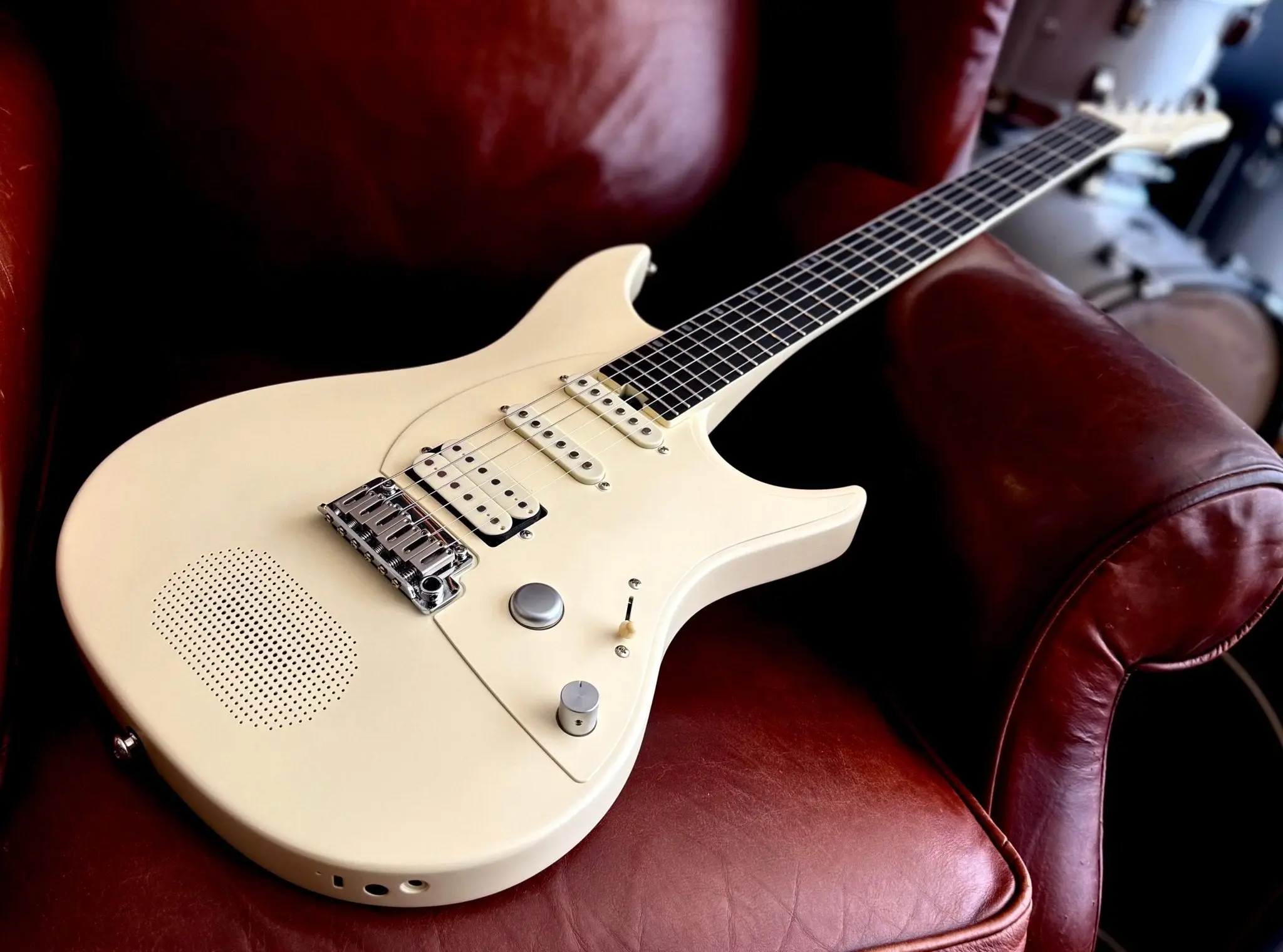Enya Inspire Electric Smart Guitar in White - Image 7