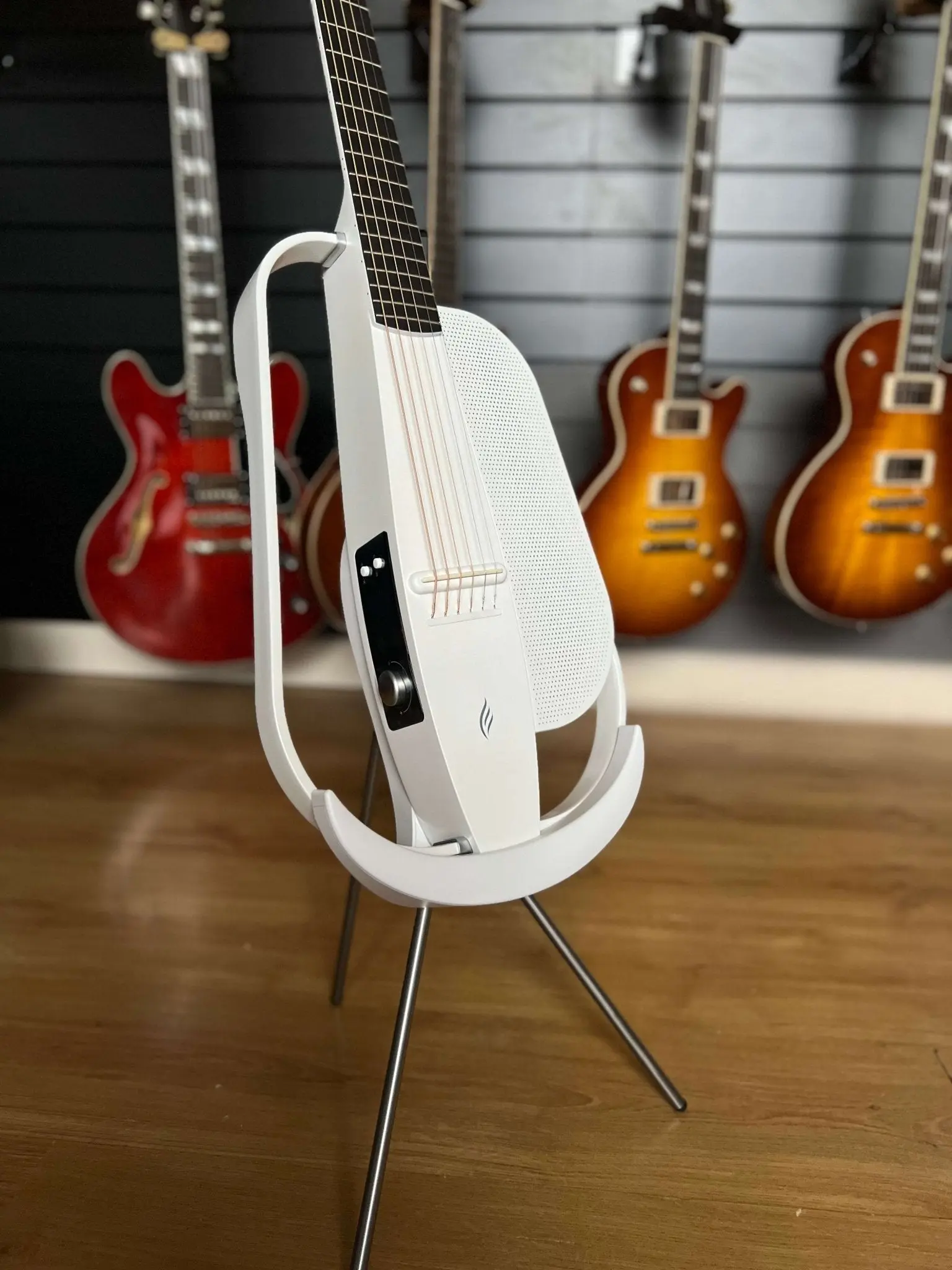 Enya NEXG2 White Guitar and Looper Pedal & Mic Package - Image 25