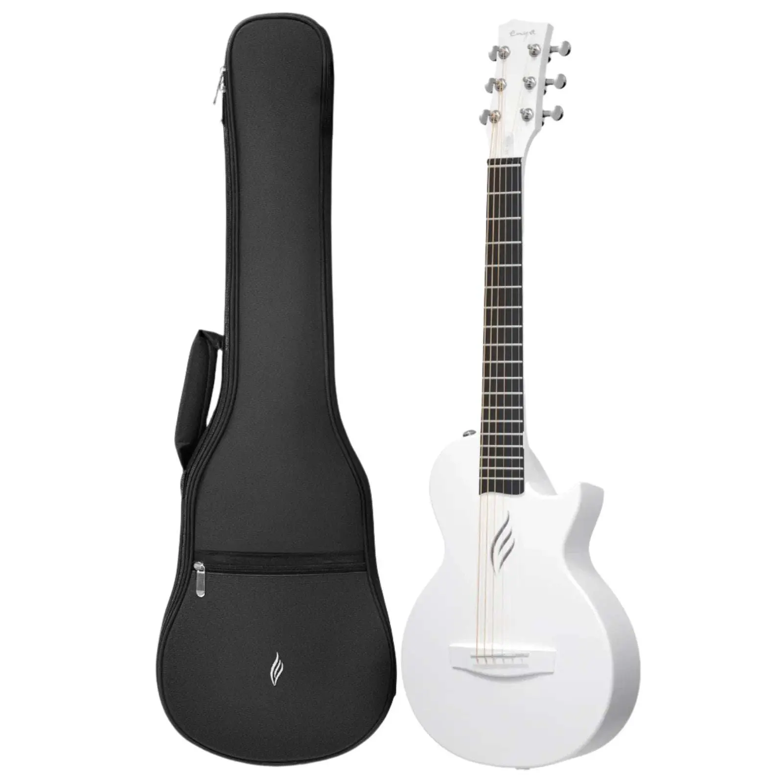 Enya Nova Go Mini Black Carbon fibre 1/4 Size Acoustic Guitar! - Image 6
