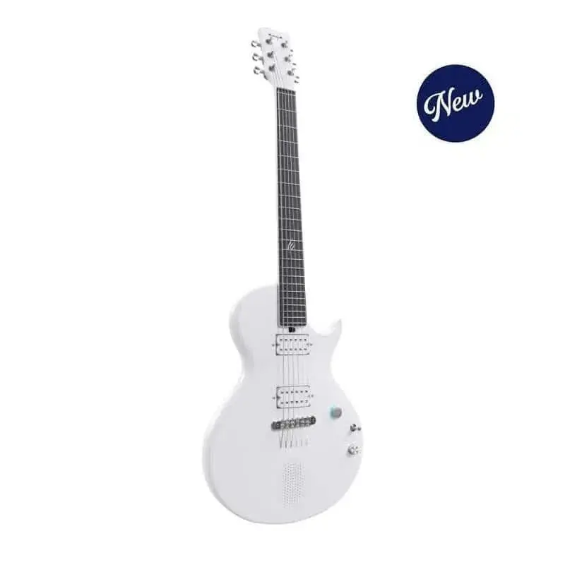 Enya Nova Go Sonic White Electric Guitar Guitar with case and accessories - Image 3