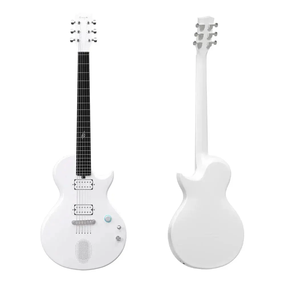 Enya Nova Go Sonic White Electric Guitar Guitar with case and accessories - Image 5