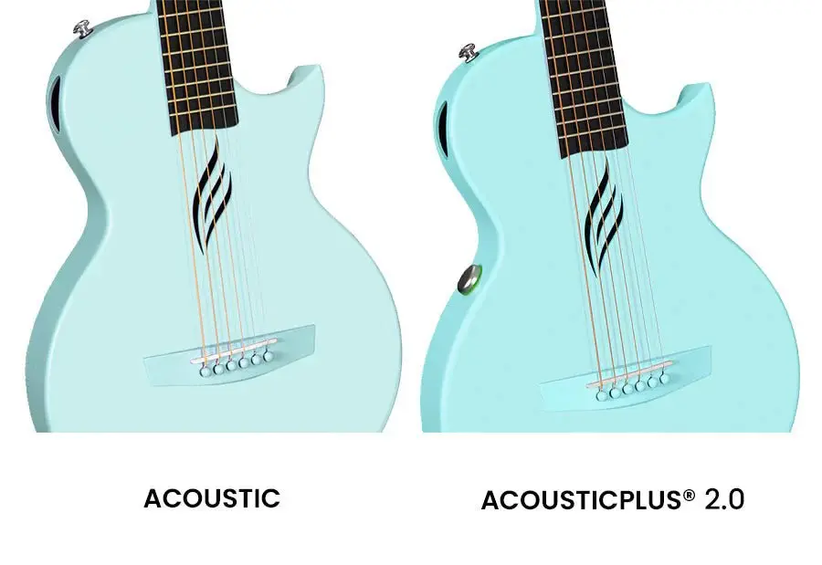 Enya Nova GO SP1-BL Blue Nova Go Carbo fibre electro guitar with Bluetooth - Image 8