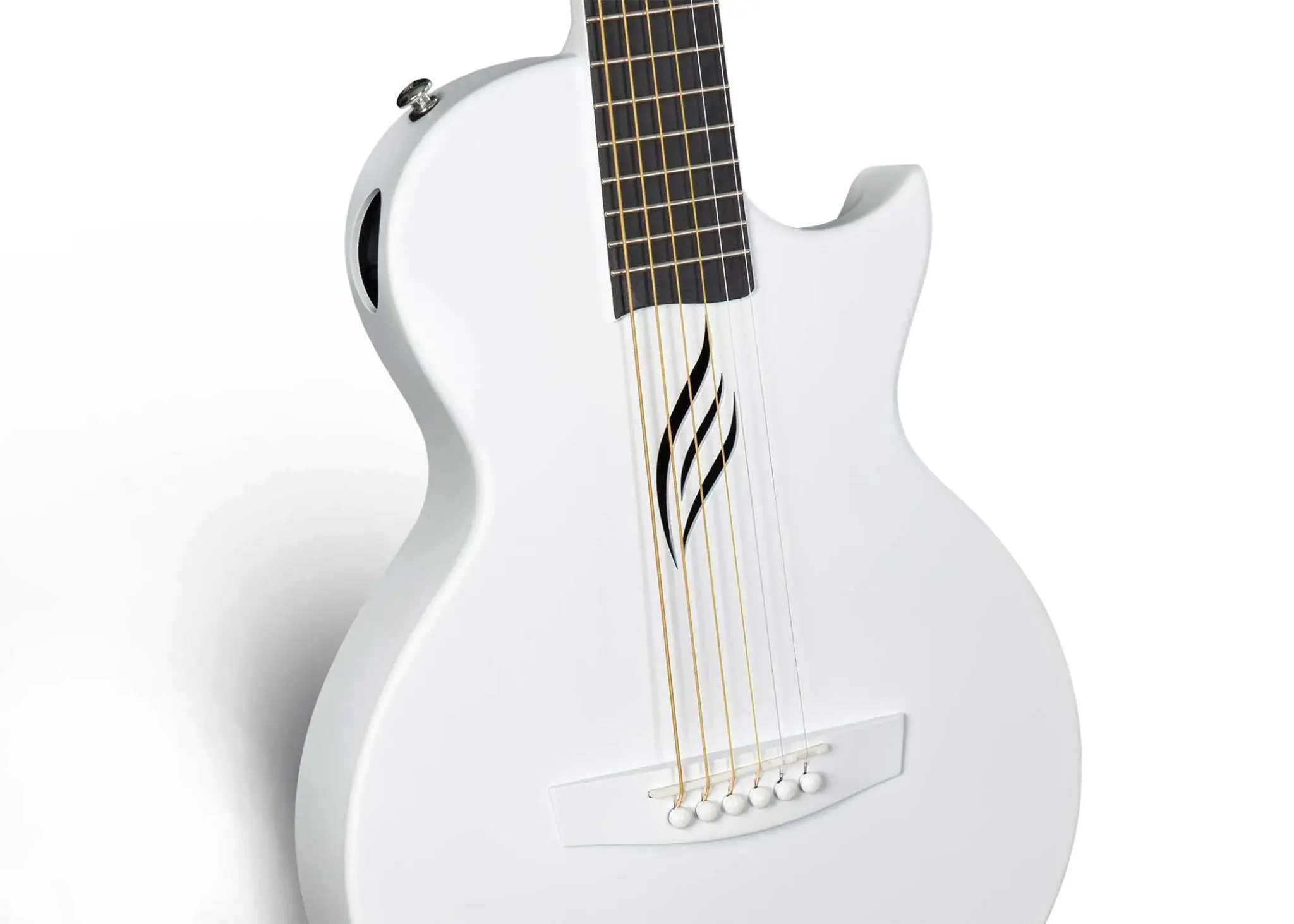 Enya NOVA GO/SP1 White Nova Go Carbo fibre electro guitar with Bluetooth - Image 3