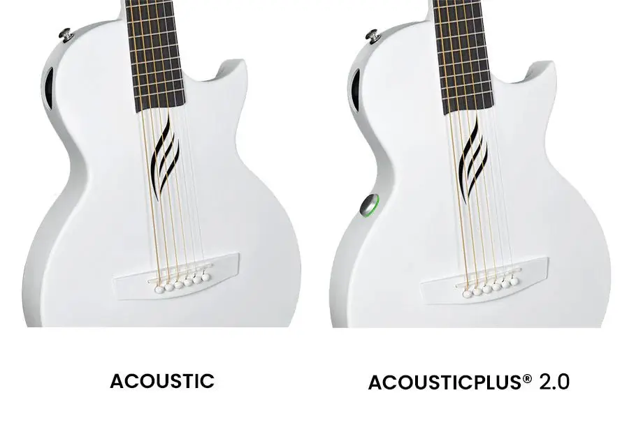 Enya NOVA GO/SP1 White Nova Go Carbo fibre electro guitar with Bluetooth - Image 6