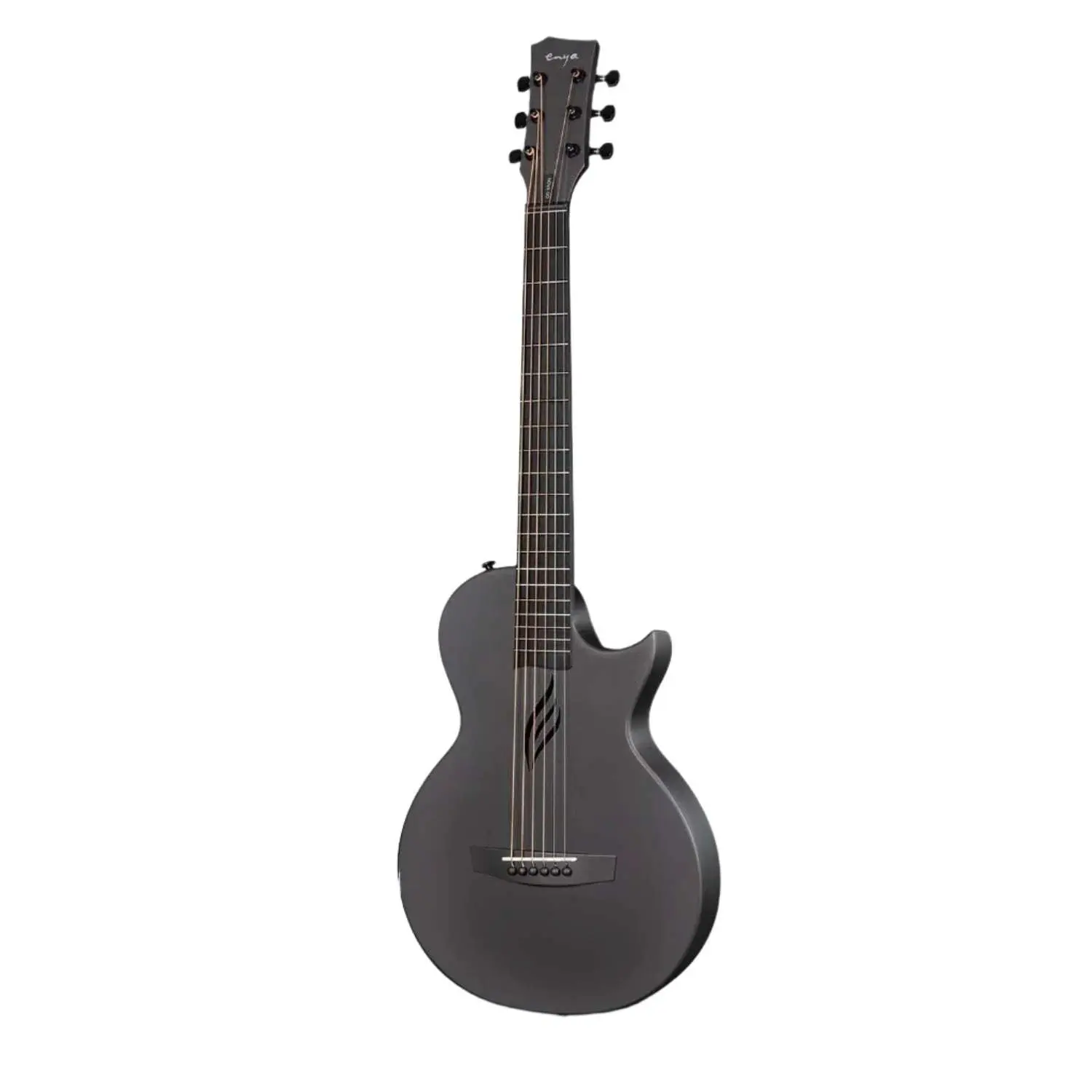 Enya Nova Go White Carbon Fibre 1/2 size Travel Guitar - Image 3