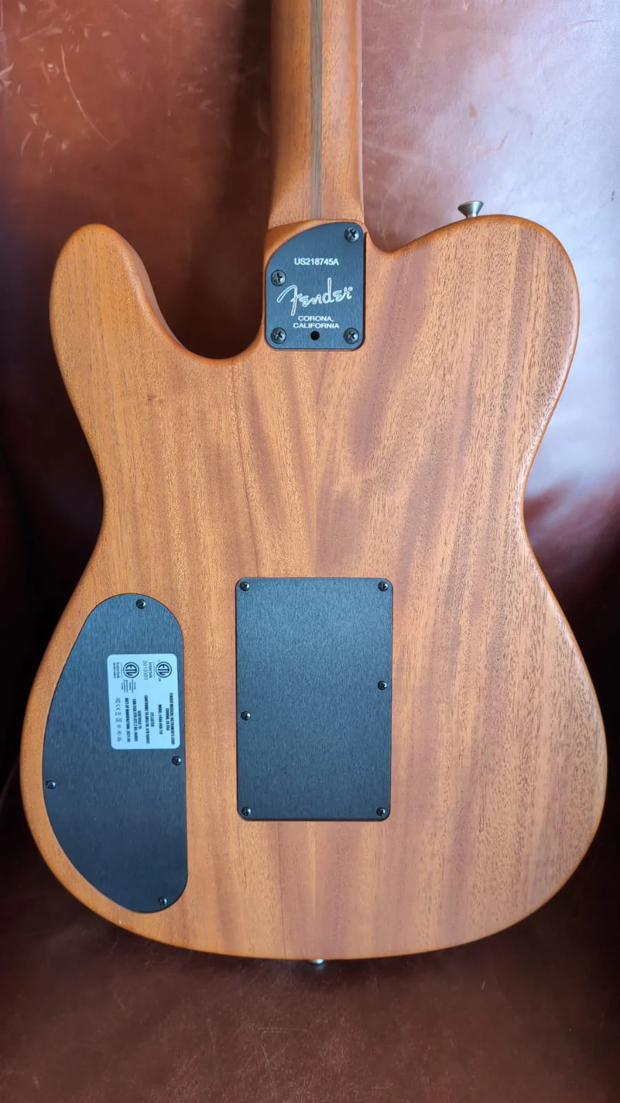 Fender USA Acoustasonic Telecaster - Shell Pink (Used) - Image 4