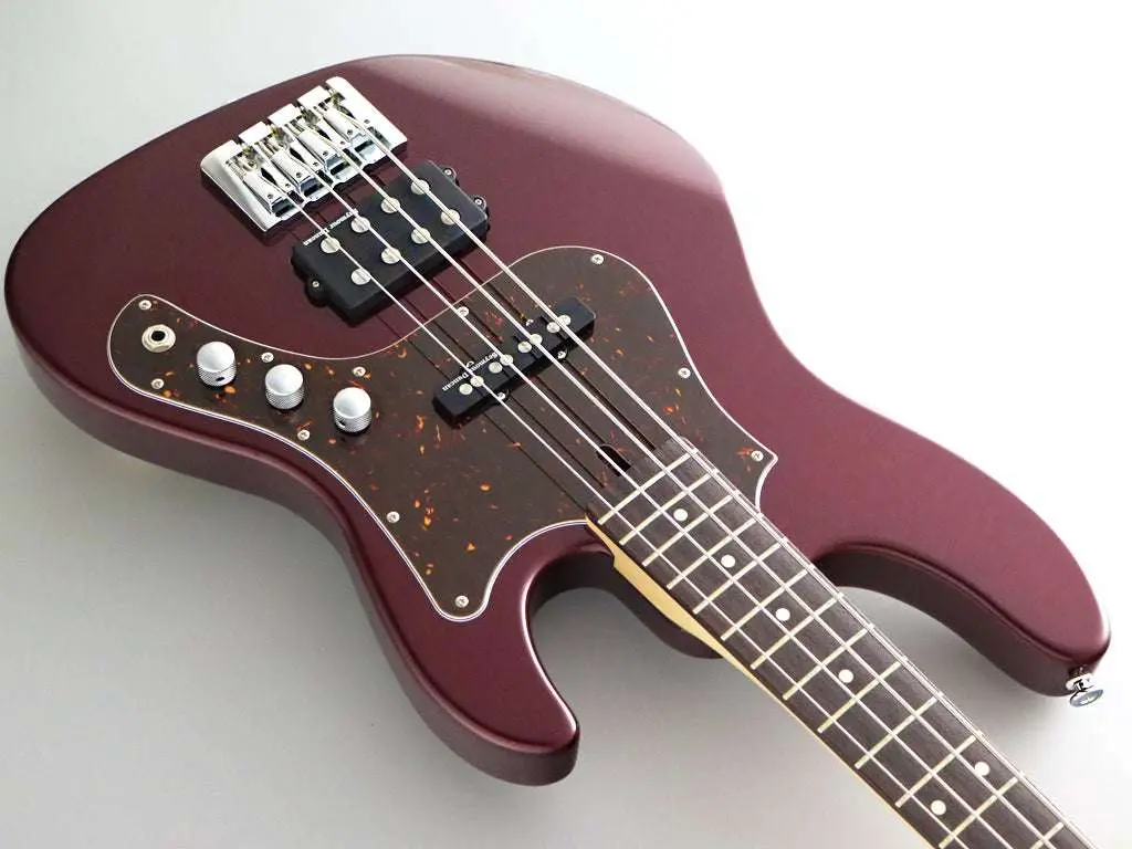 FGN J Standard Mighty Jazz, JMJ2ALR Azuki Metallic Bass Guitar - Image 5