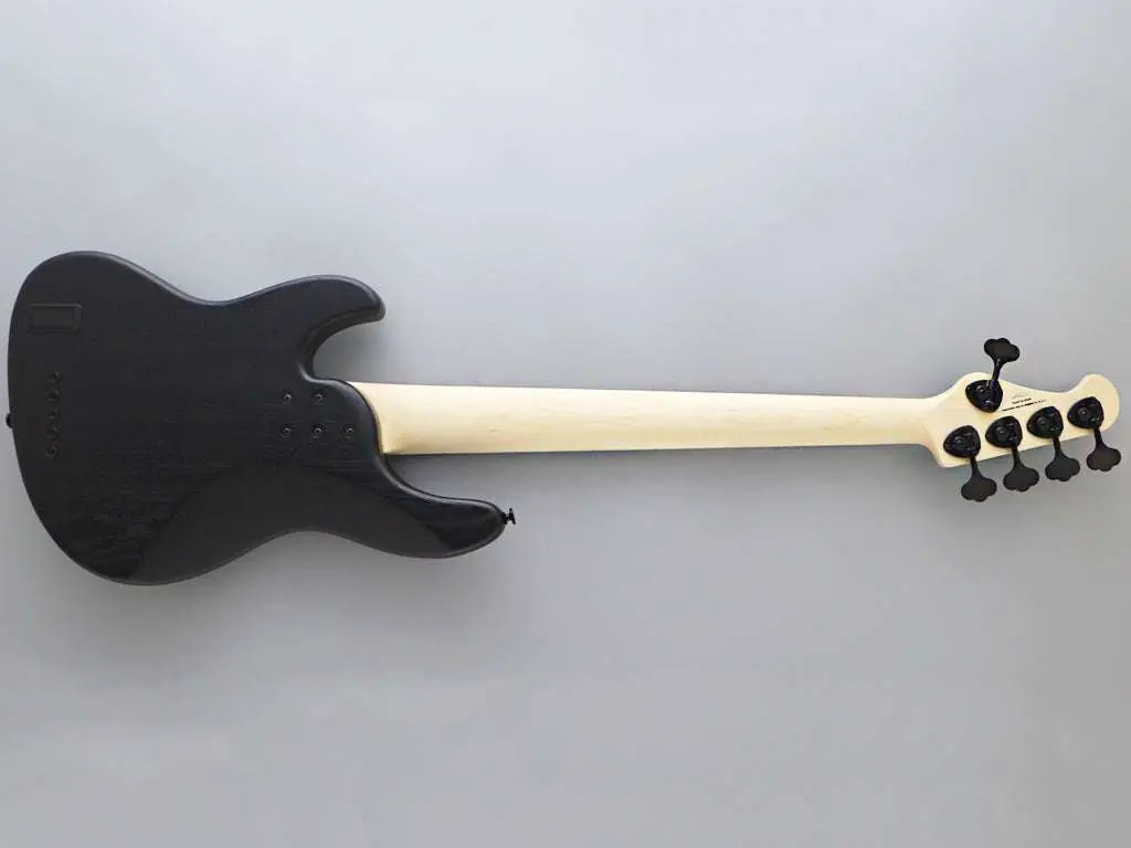 FGN J Standard Mighty Jazz, JMJ53ASHDEM Open Pore Black Bass Guitar - Image 5