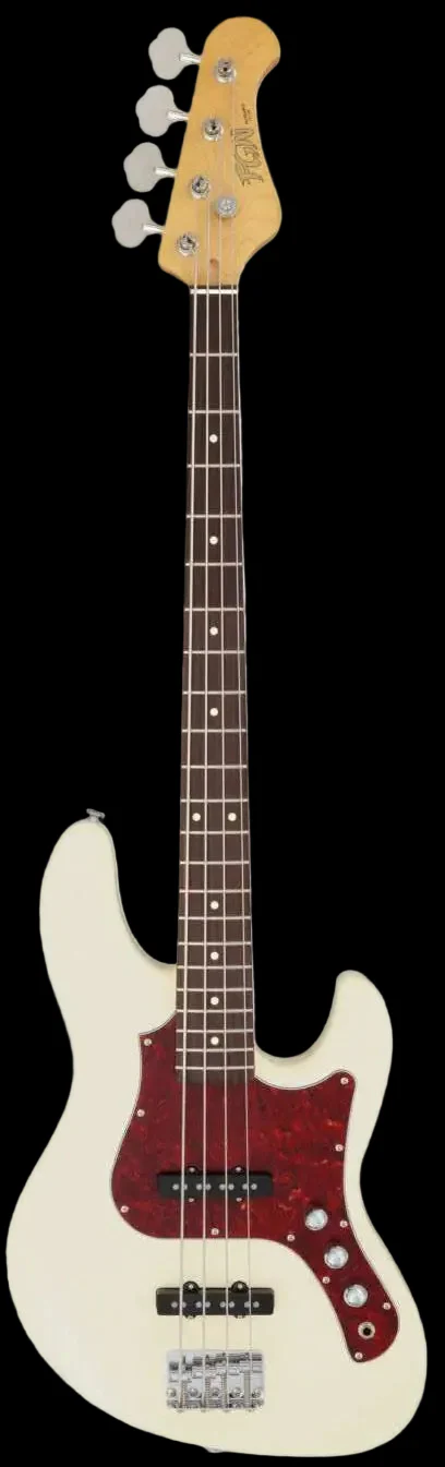 FGN Boundary BMJ-2R, Mighty Jazz 2 Ivory Bass Guitar - Image 2
