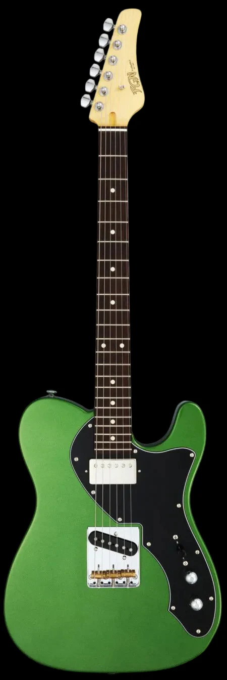 FGN Boundary BTL-HS, Hyla Green Metallic Electric Guitar - Image 2