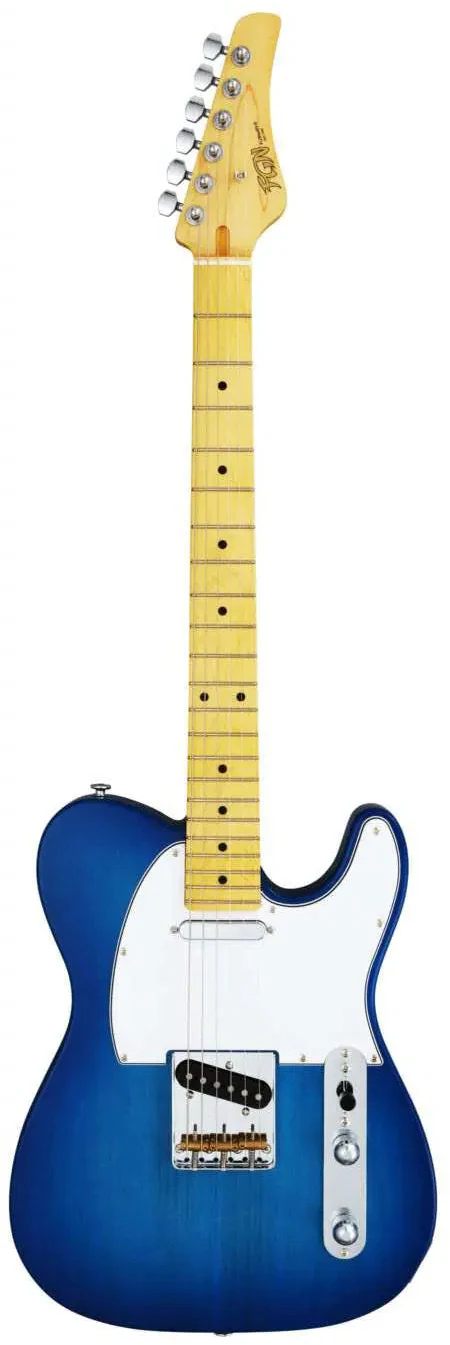 FGN Boundary BTL-M, Trans Blue Burst Electric Guitar - Image 3