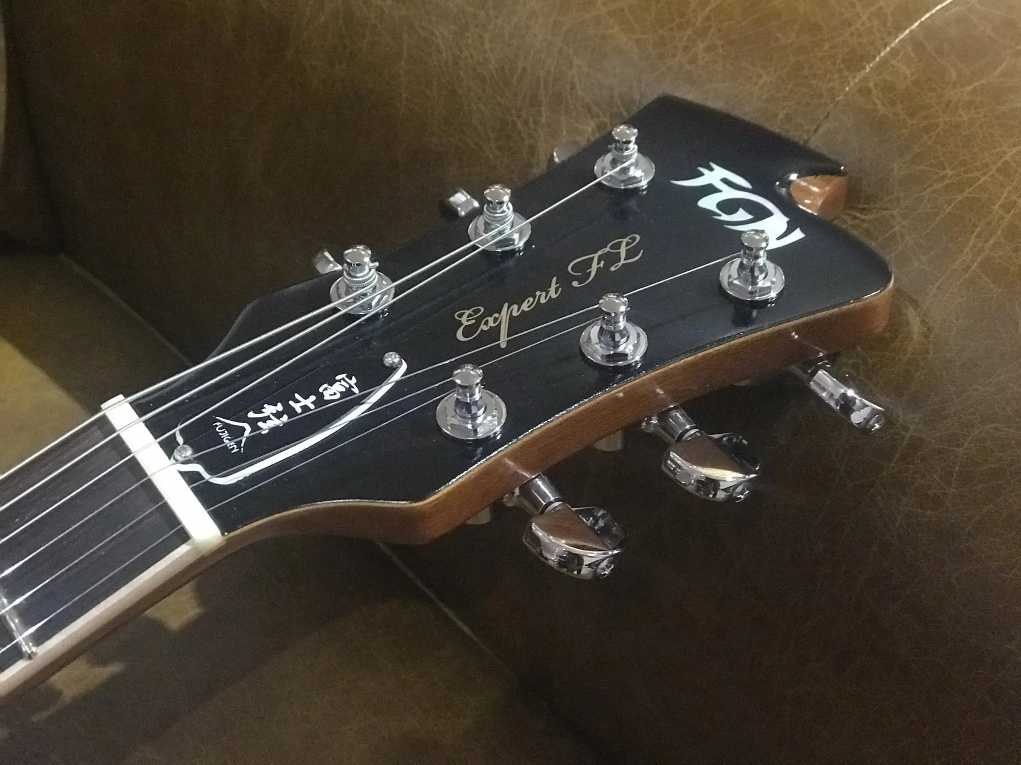 FGN Expert Flame, EFLFMR Vintage Violin Electric Guitar - Image 6