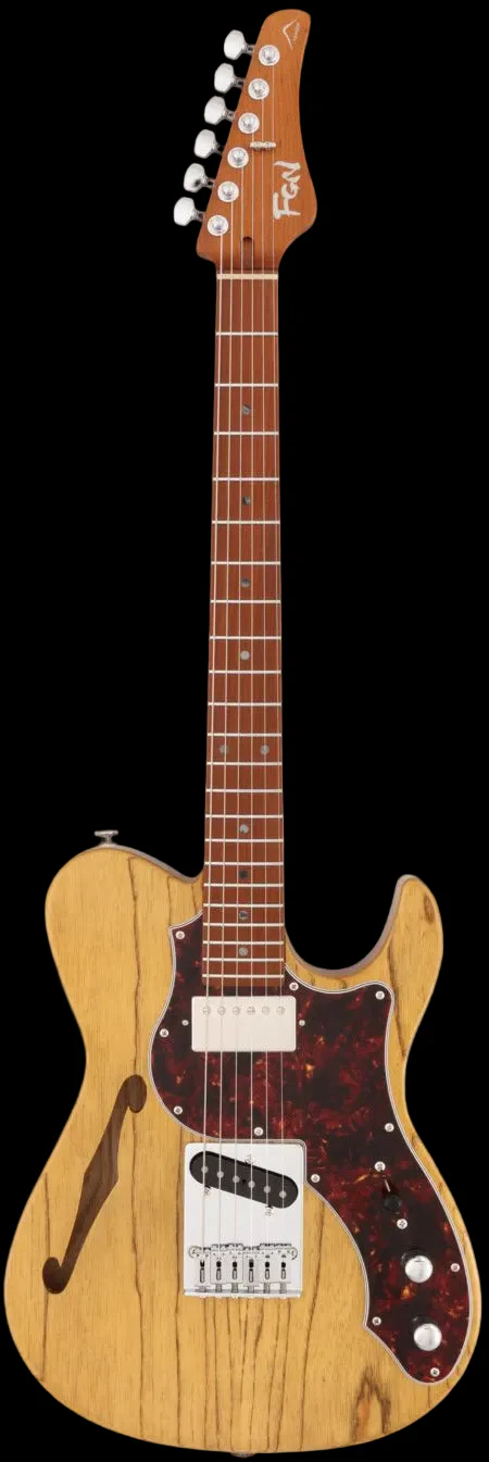 FGN Expert Iliad Thinline, Vintage Natural Electric Guitar - Image 2