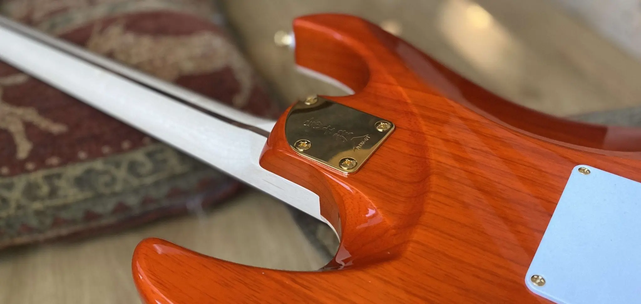FGN Expert Odyssey, Ripe Kaki Gradation Electric Guitar - Image 10