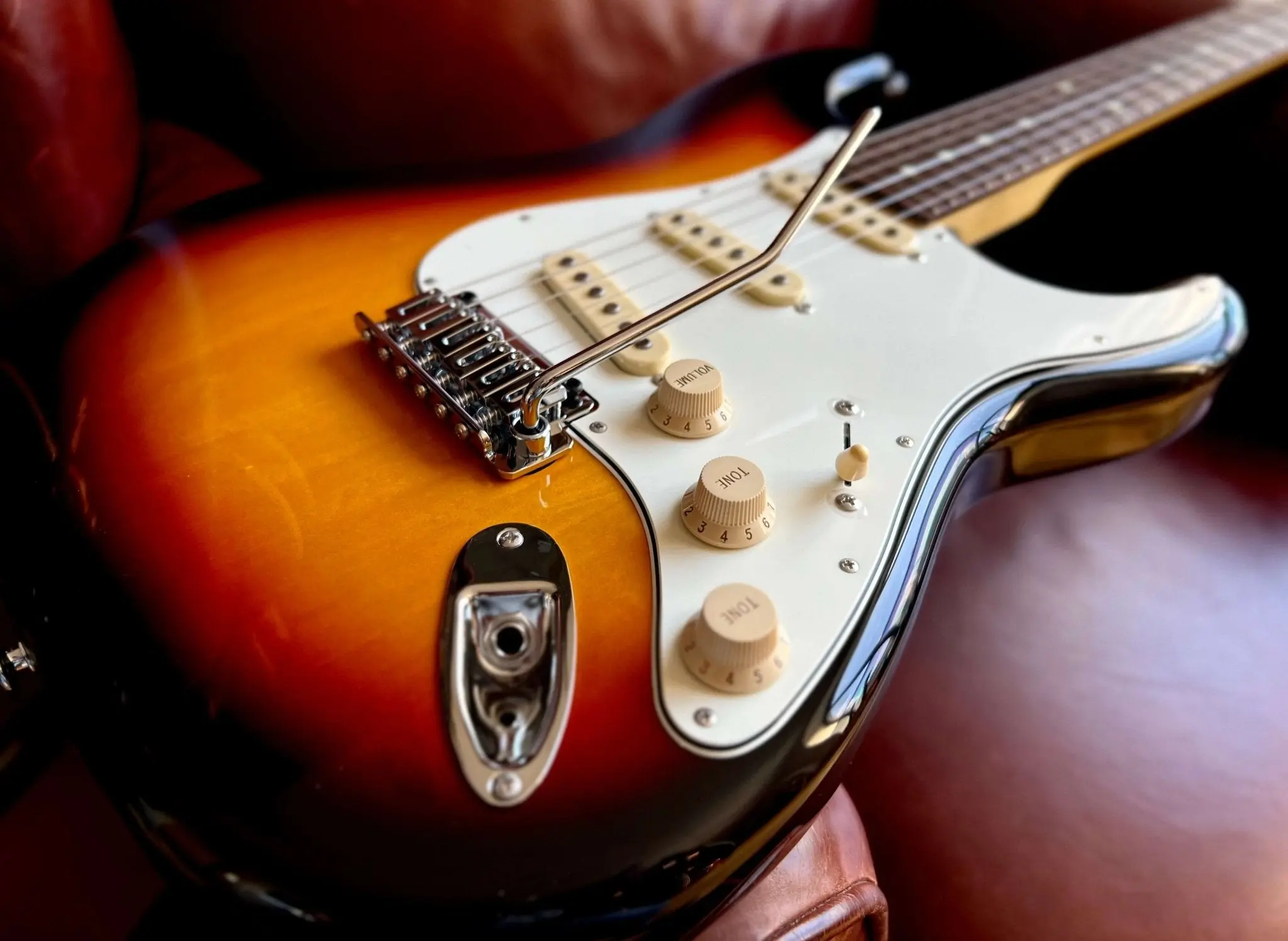 FGN Guitars Boundary BST, 3-Tone Sunburst Electric Guitar - Image 3