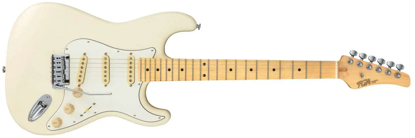 FGN Guitars Boundary BST, Olympic White Electric Guitar - Image 13