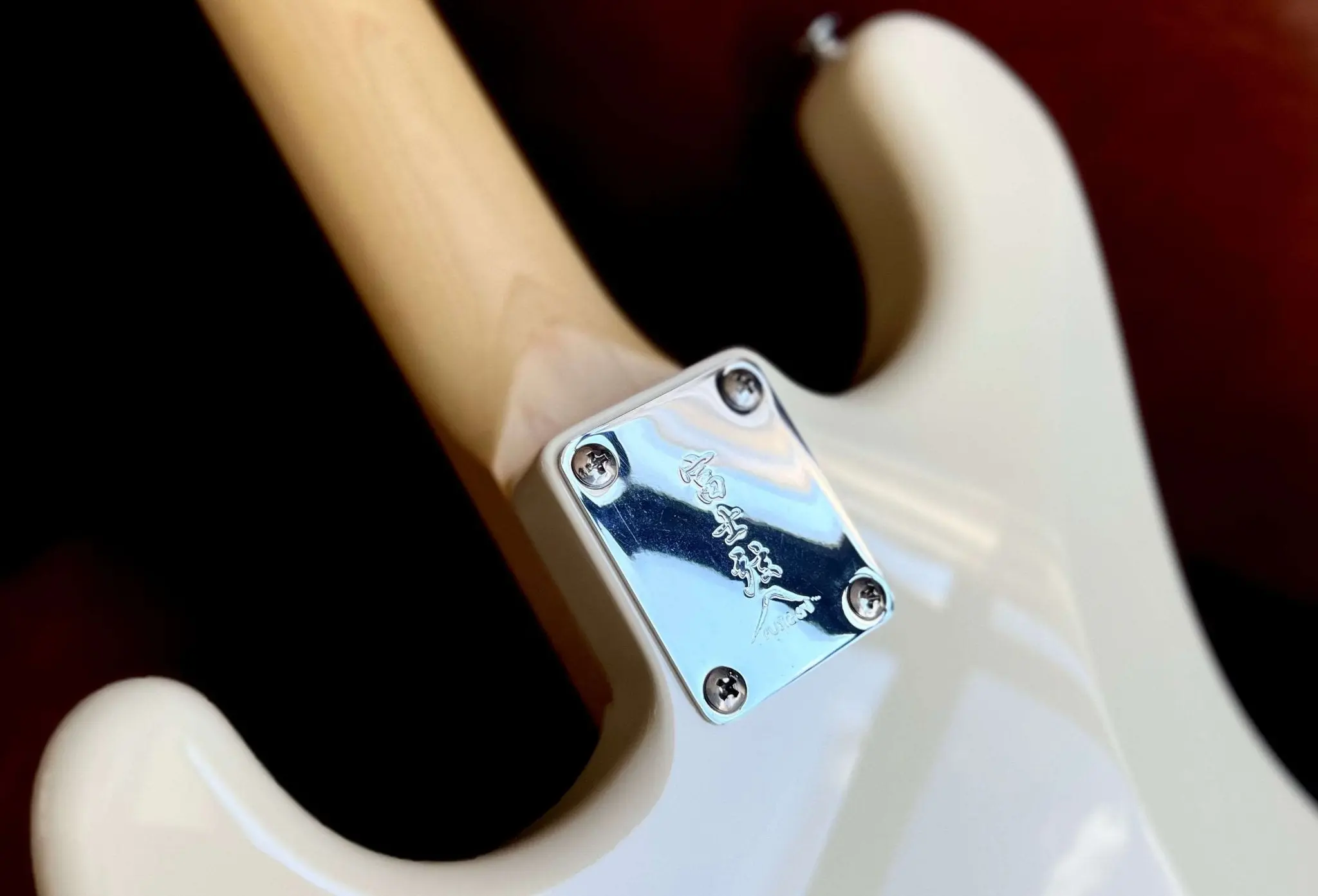 FGN Guitars Boundary BST, Olympic White Electric Guitar - Image 9