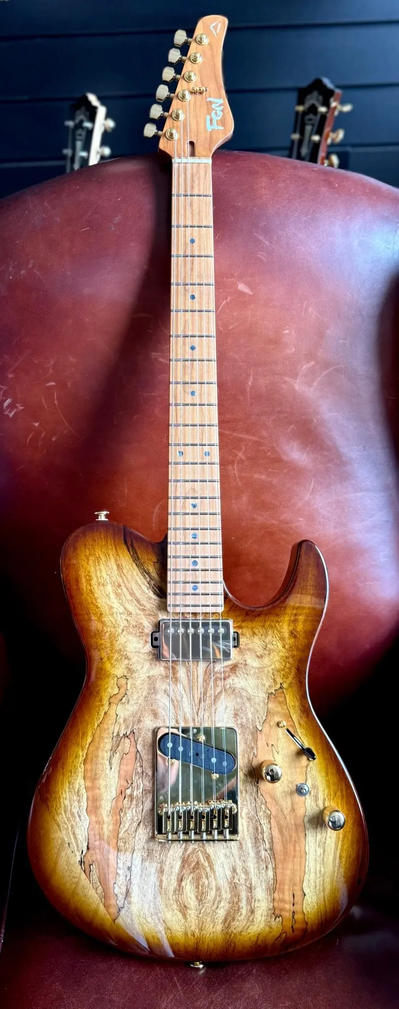 FGN Expert Iliad HCB, Hojicha Burst Electric Guitar - Image 10