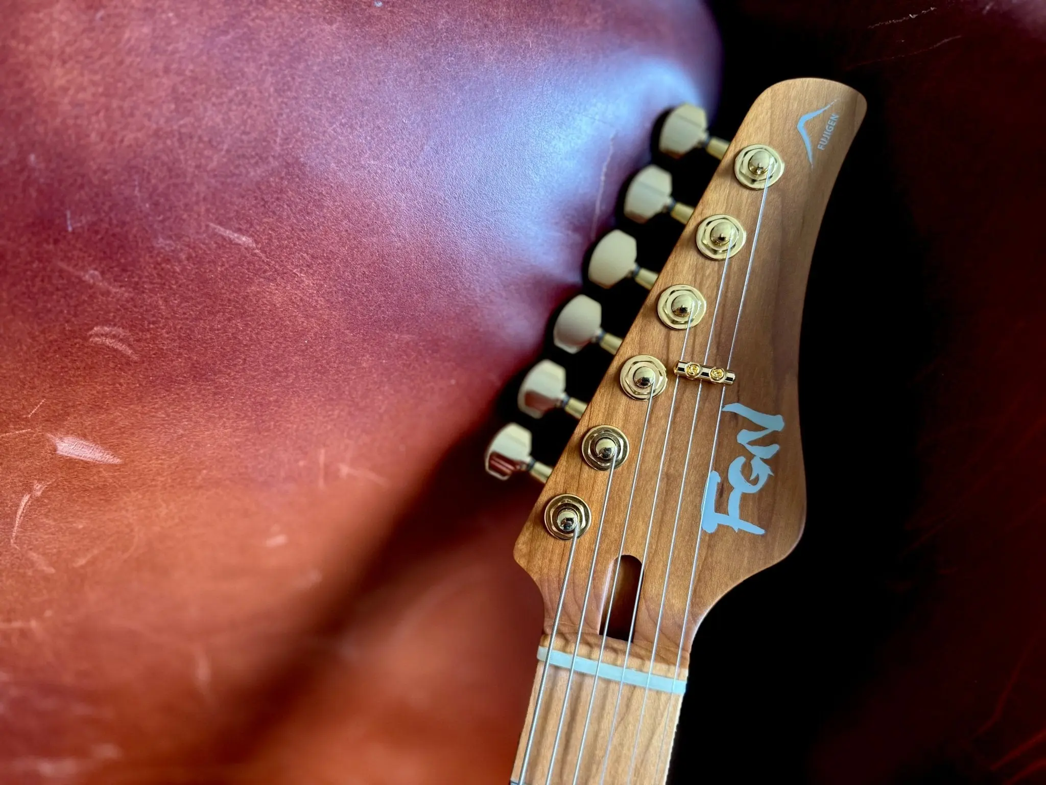 FGN Expert Iliad HCB, Hojicha Burst Electric Guitar - Image 12