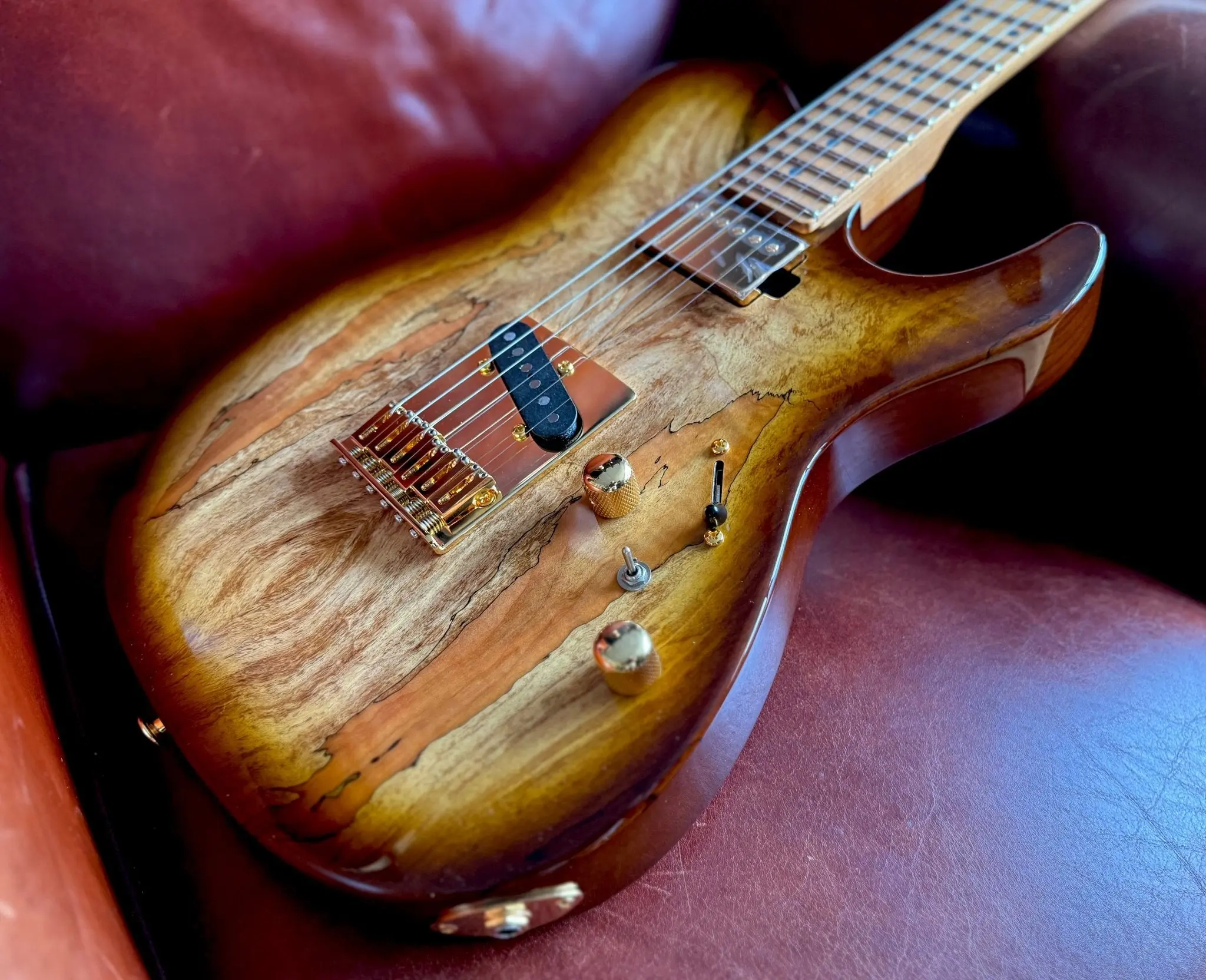 FGN Expert Iliad HCB, Hojicha Burst Electric Guitar - Image 14