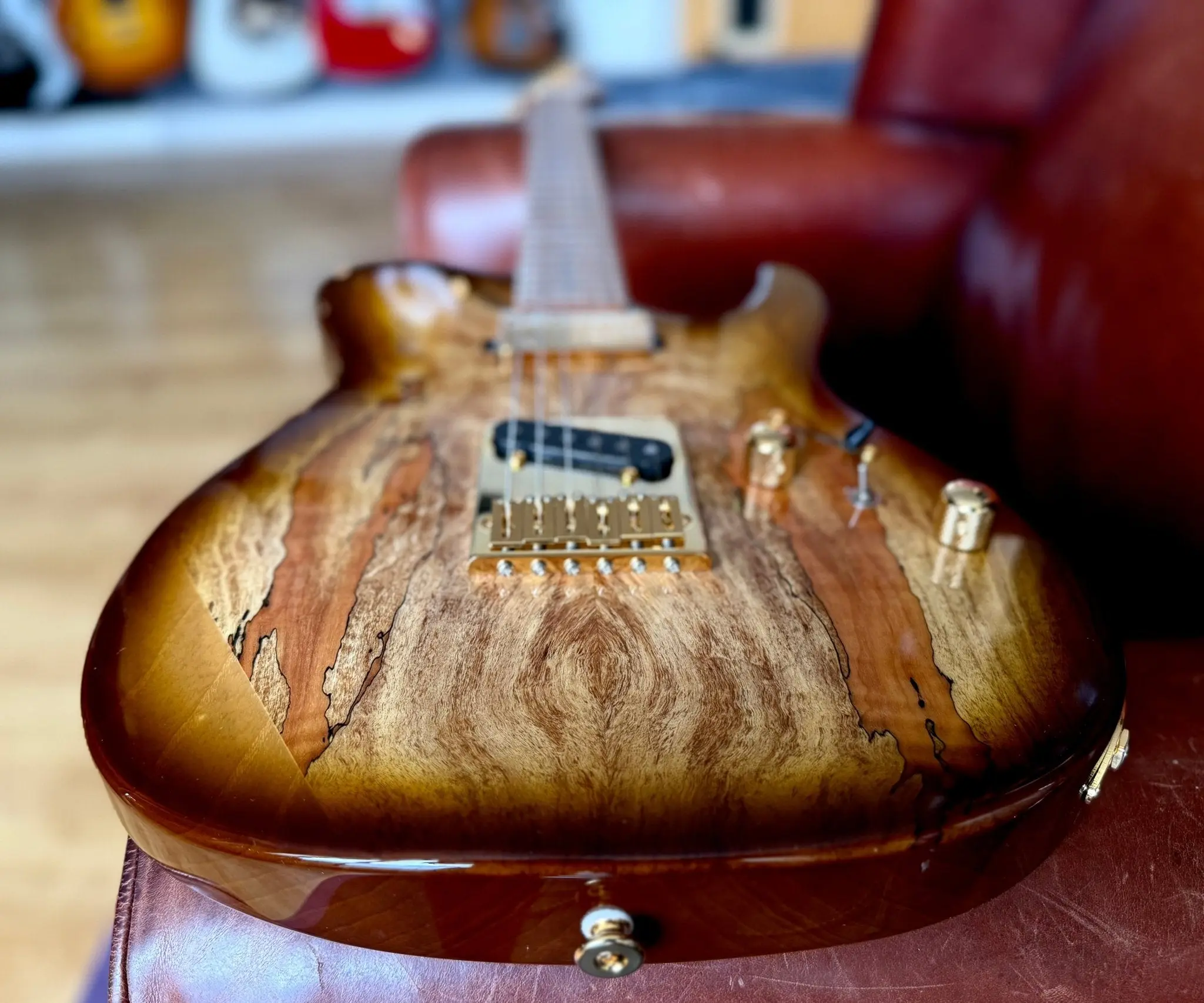 FGN Expert Iliad HCB, Hojicha Burst Electric Guitar - Image 2