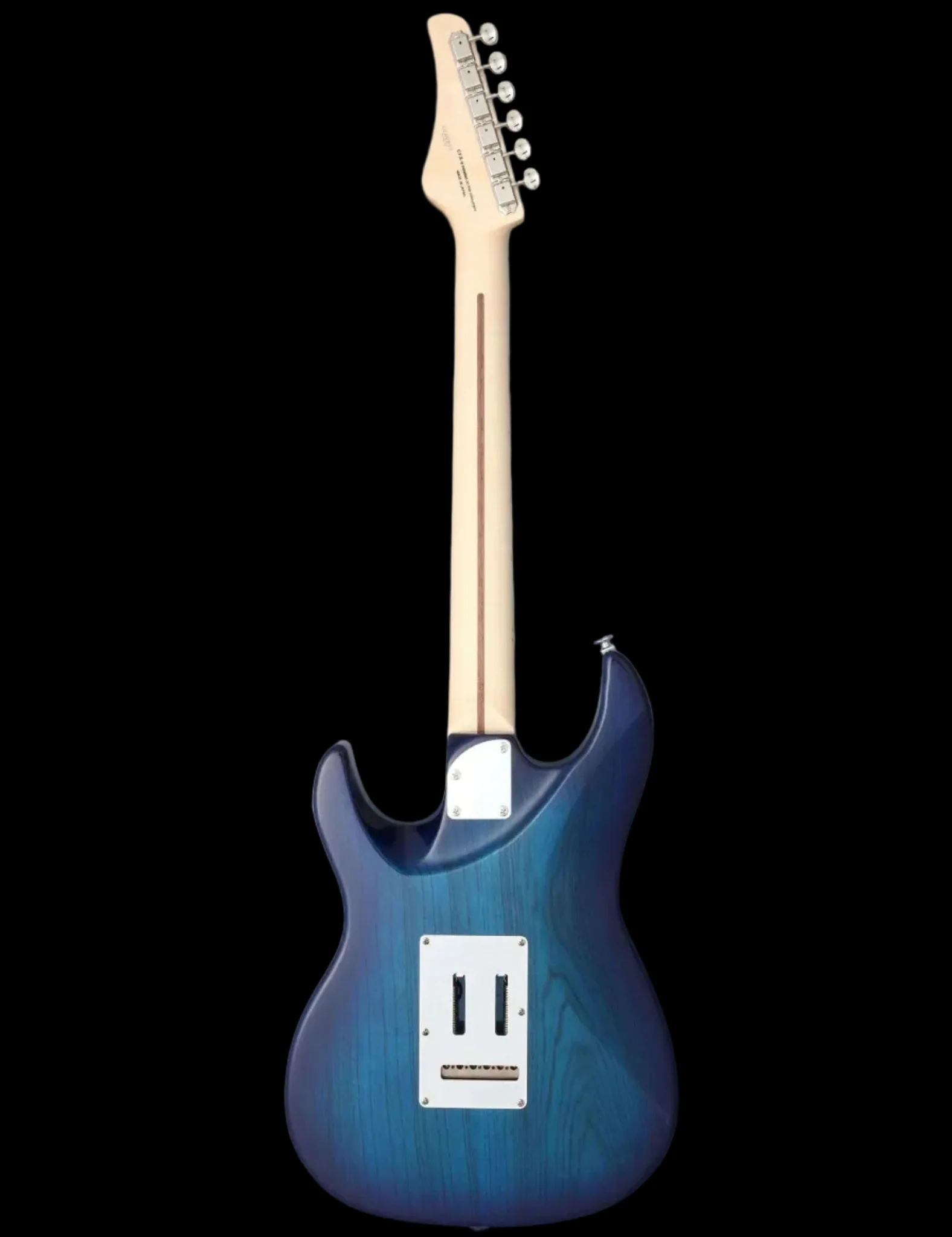 FGN Expert Odyssey, See-Thru Blue Burst Electric Guitar - Image 3