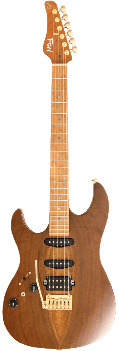 FGN Expert Odyssey, Vintage Natural Left Handed Electric Guitar - Image 2