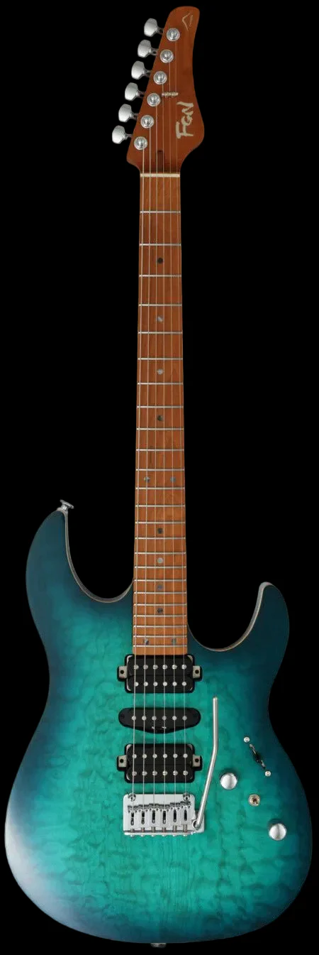 FGN Expert Odyssey, Emerald Ocean Burst Electric Guitar - Image 2