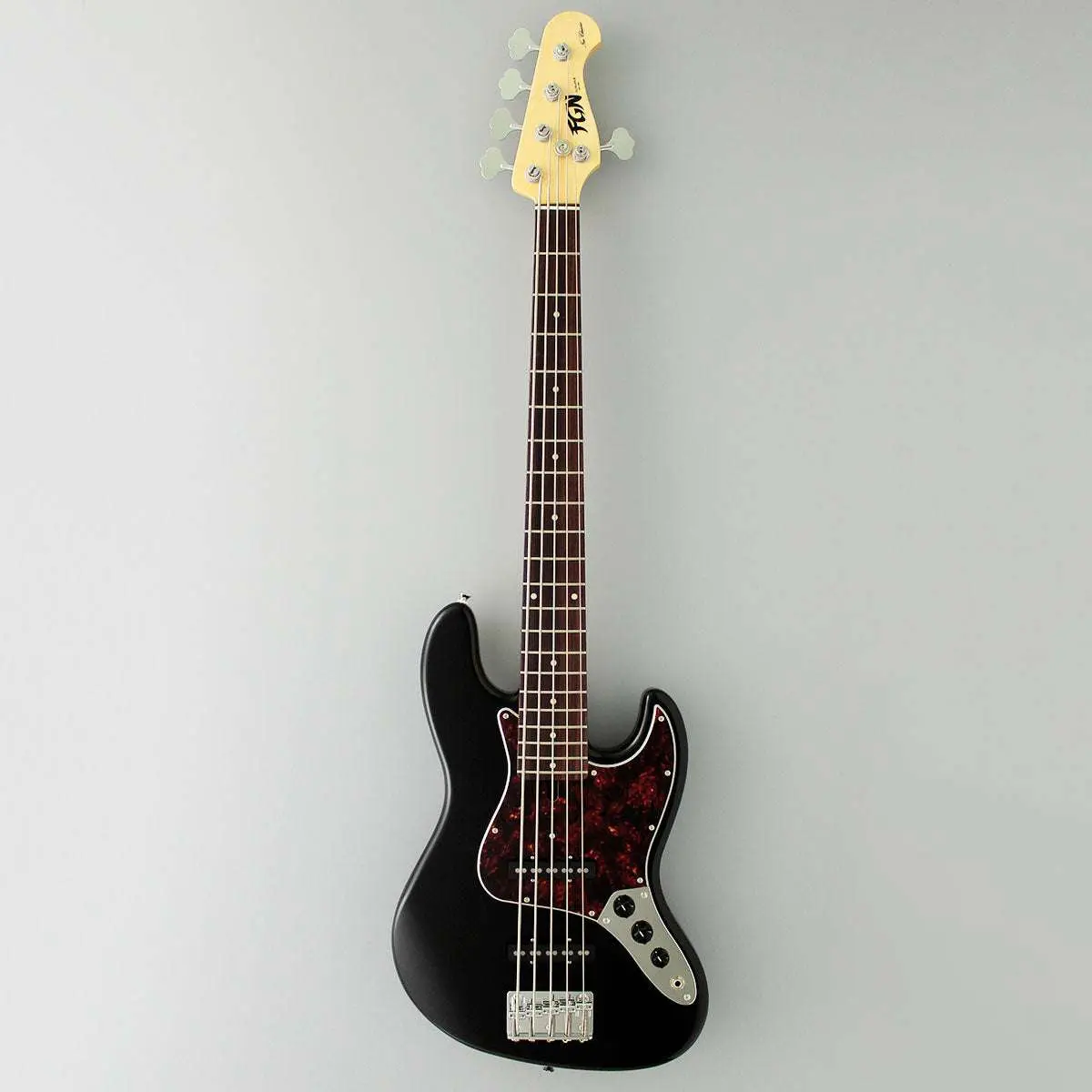 FGN Neoclassic NJB100RALV, Black 5 String Bass Guitar - Image 2