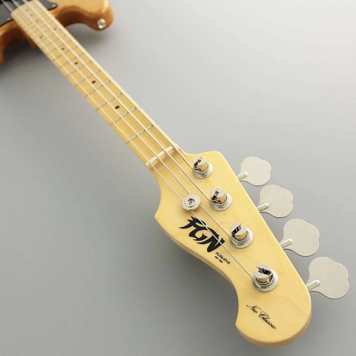 FGN Neoclassic NPB100MAH, Vintage Natural Bass Guitar - Image 5