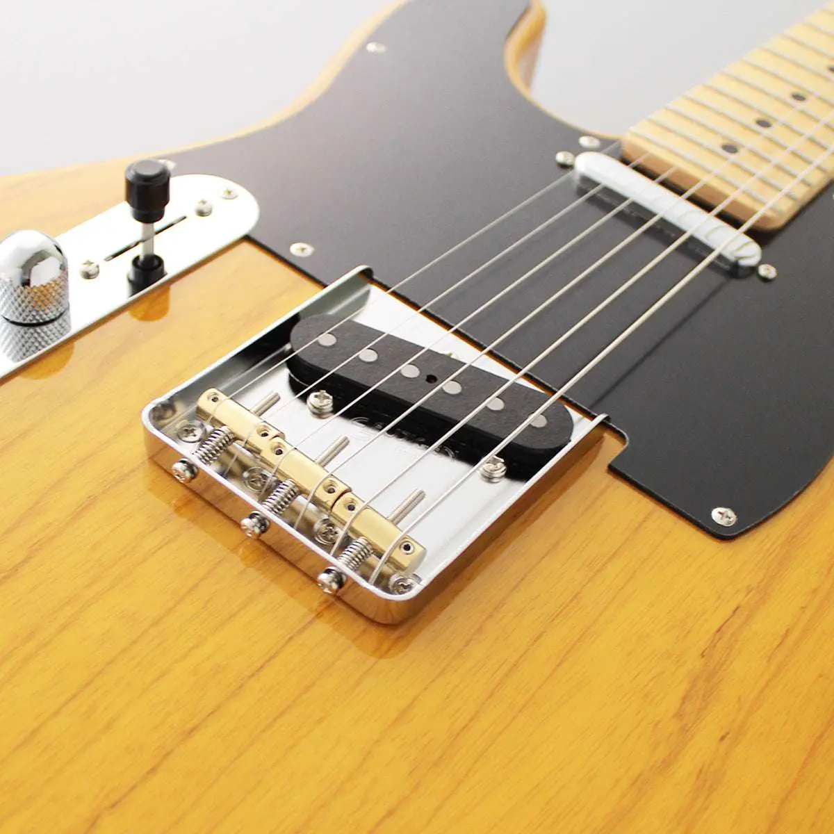 FGN Neoclassic NTE100MAH, Vintage Natural Left Handed Electric Guitar - Image 5