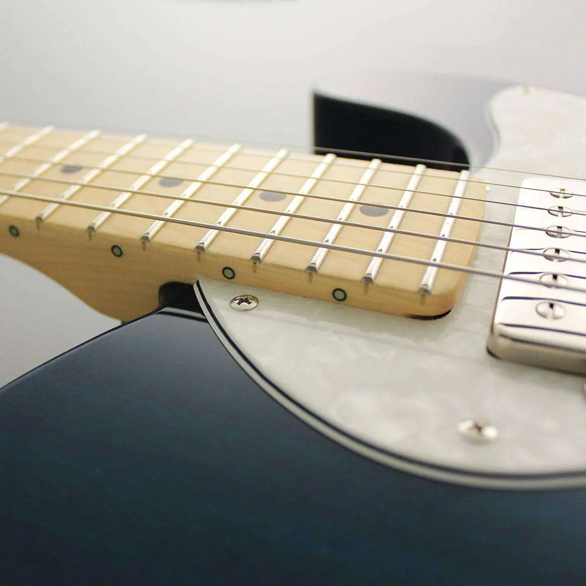 FGN Neoclassic NTE110MMHT, Trans Blue Thinline Electric Guitar - Image 3