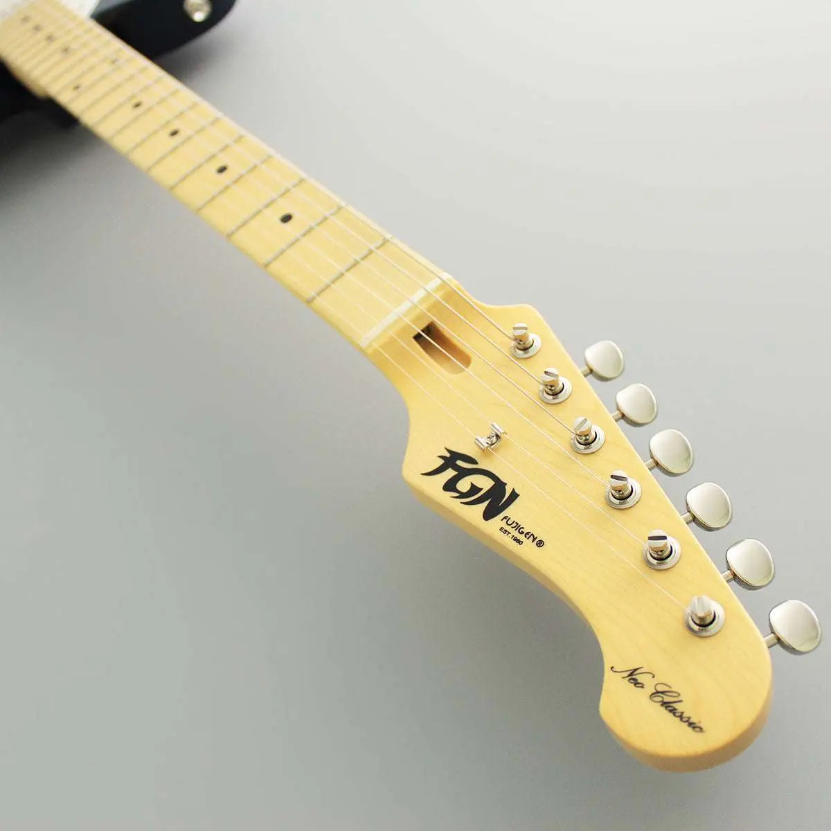 FGN Neoclassic NTE110MMHT, Trans Blue Thinline Electric Guitar - Image 5