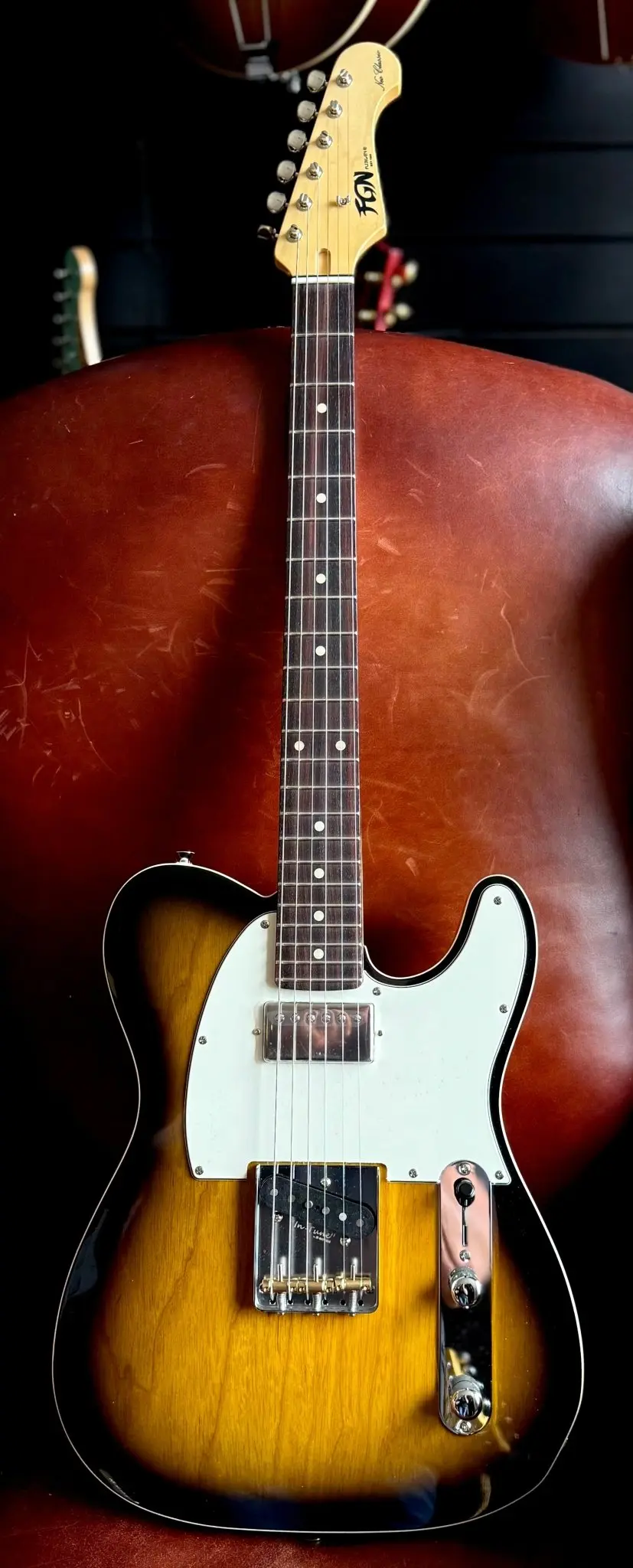 FGN Neoclassic NTE210RAH, 2 Tone Sunburst Electric Guitars - Image 11