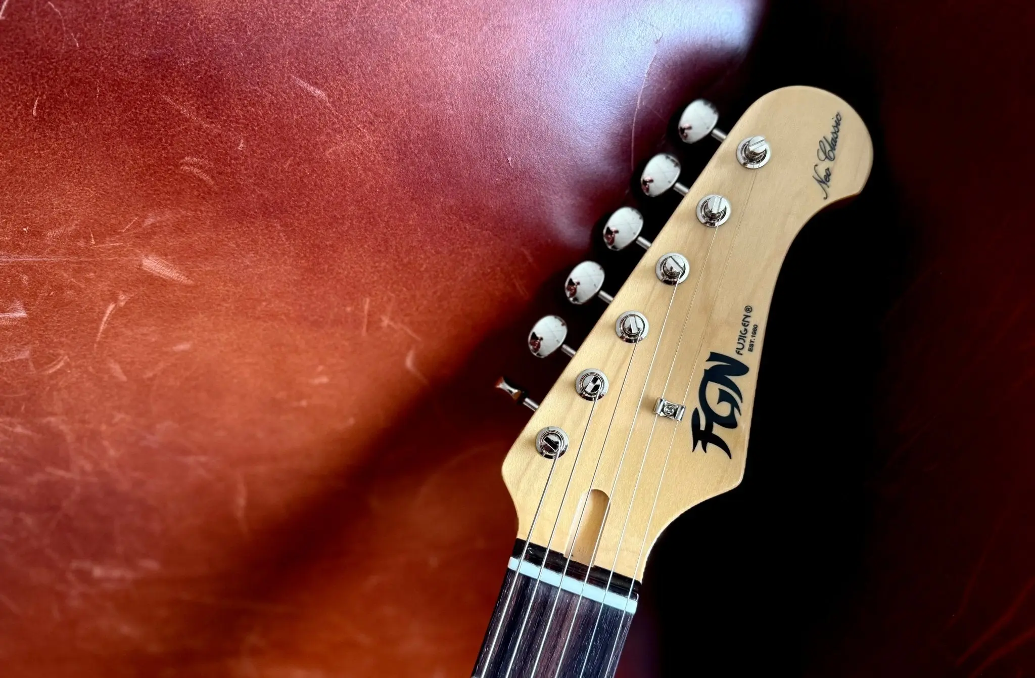 FGN Neoclassic NTE210RAH, 2 Tone Sunburst Electric Guitars - Image 8
