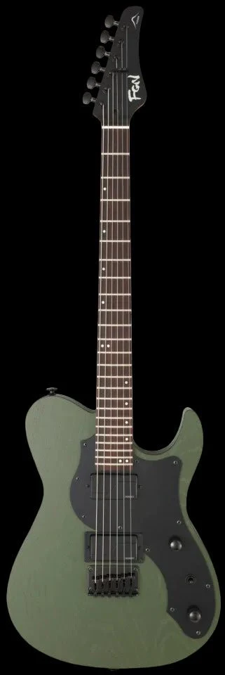 FGN J Standard Iliad, JIL3ASHDE664R Open Pore Olive Green Electric Guitar - Image 2