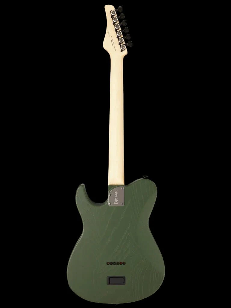 FGN J Standard Iliad, JIL3ASHDE664R Open Pore Olive Green Electric Guitar - Image 3