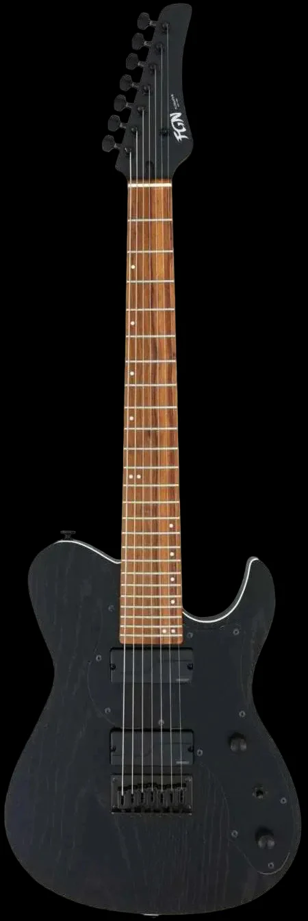 FGN J Standard Iliad, JIL72ASHDER Open Pore Black Electric Guitar - Image 2