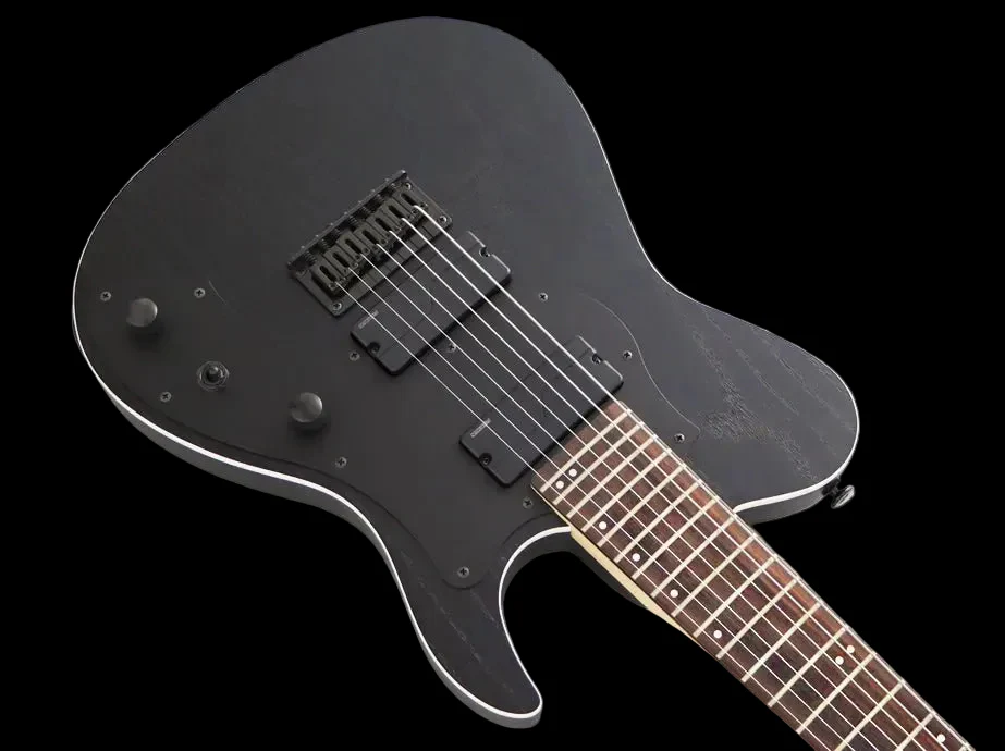 FGN J Standard Iliad, JIL73ASHDER Open Pore Black Electric Guitar - Image 2