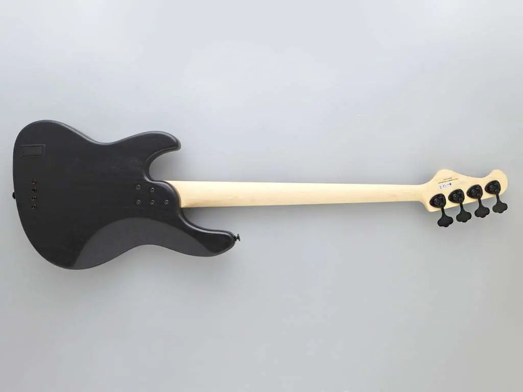 FGN J Standard Mighty Jazz, JMJ2ASHDEM Open Pore Black Bass Guitar - Image 20