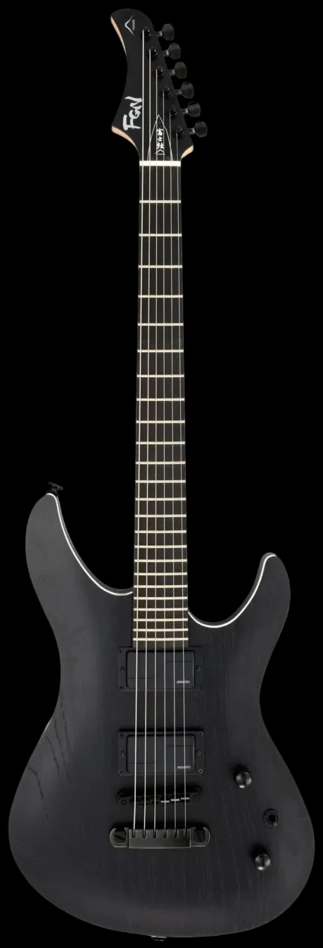 FGN J Standard Mythic, JMY3ASHE-OPB Open Pore Black Electric Guitar - Image 2