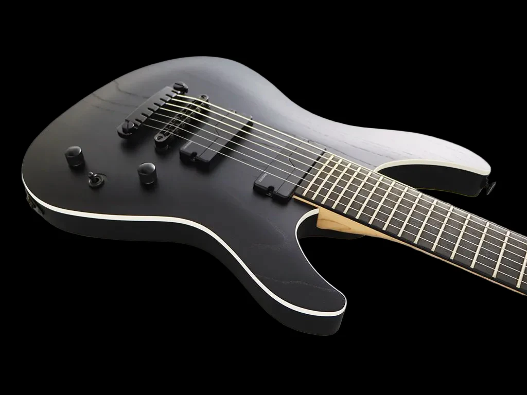 FGN J Standard Mythic, JMY73ASHE-OPB Open Pore Black Electric Guitar - Image 2